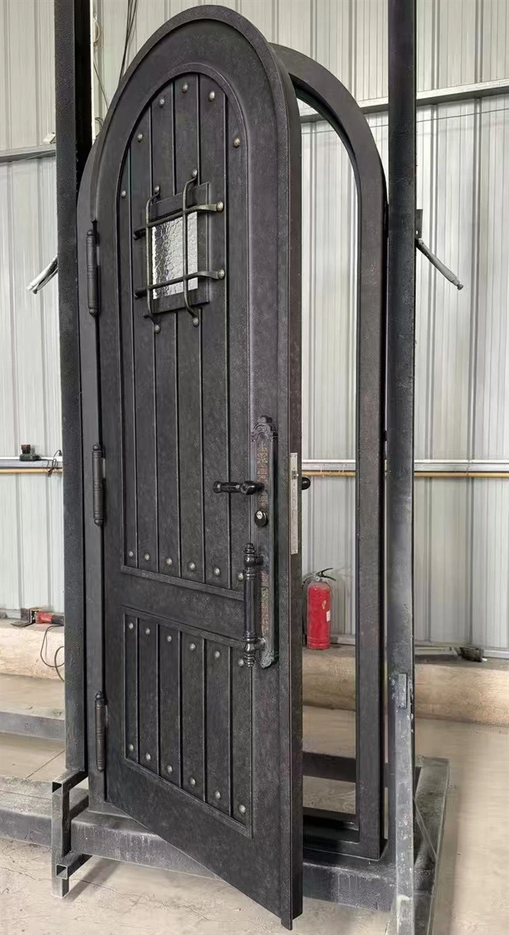 Wrought Iron Wine Cellar Door